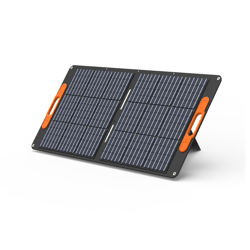 Foldable solar panel product range used to build matched solar generator kits for distributors